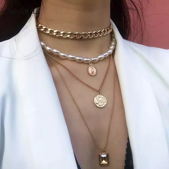 no brand Jewelry - LAST ONE!  pearl chain necklace set ✰
